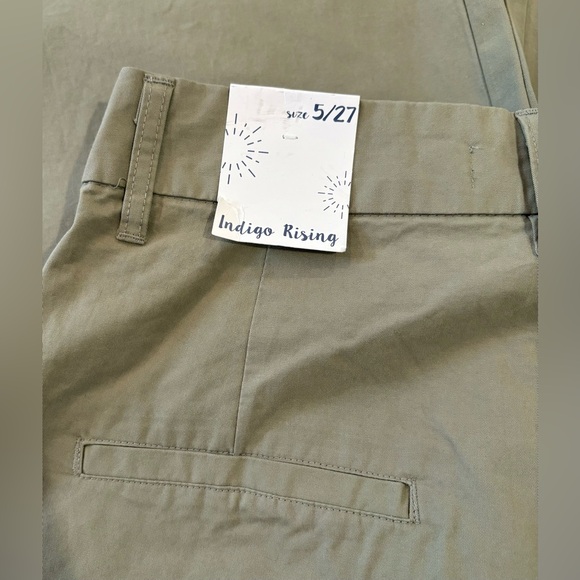 NWT Indigo Rising Khaki Green Pleated Wide-Leg High-Waisted Trouser Pant - 5/27 - Picture 5 of 8